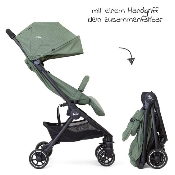 joie 2in1 travel buggy set Pact only 6 kg - incl. infant car seat i-Snug 2, carrycot, adapter, raincover & insect screen - Laurel