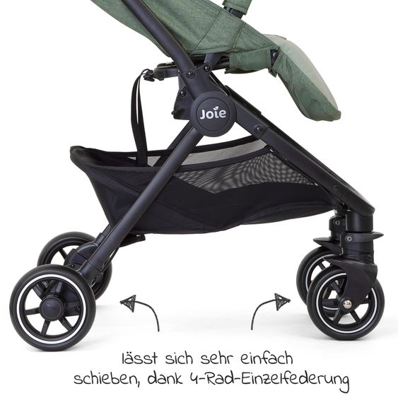 joie 2in1 travel buggy set Pact only 6 kg - incl. infant car seat i-Snug 2, carrycot, adapter, raincover & insect screen - Laurel