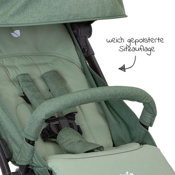 joie 2in1 travel buggy set Pact only 6 kg - incl. infant car seat i-Snug 2, carrycot, adapter, raincover & insect screen - Laurel