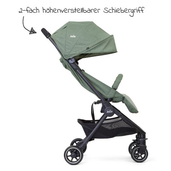 joie 2in1 travel buggy set Pact only 6 kg - incl. infant car seat i-Snug 2, carrycot, adapter, raincover & insect screen - Laurel