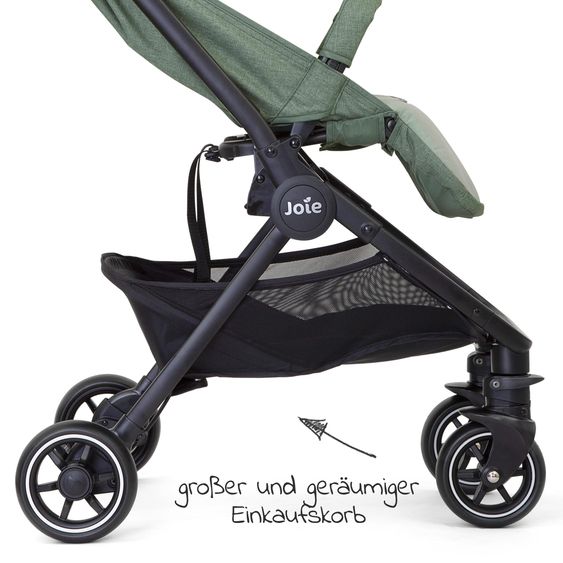 joie 2in1 travel buggy set Pact only 6 kg - incl. infant car seat i-Snug 2, carrycot, adapter, raincover & insect screen - Laurel