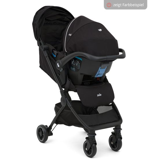 joie 2in1 travel buggy set Pact only 6 kg - incl. infant car seat i-Snug 2, carrycot, adapter, raincover & insect screen - Laurel