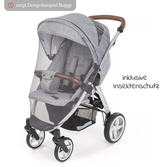 joie 2in1 travel buggy set Pact only 6 kg - incl. infant car seat i-Snug 2, carrycot, adapter, raincover & insect screen - Laurel