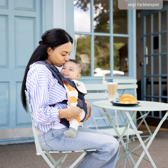 joie 3in1 Marsupio per neonati Savvy Lite Air per neonati da 3,5 kg a 14 kg con 3 posizioni di trasporto e tessuto a rete - Indigo