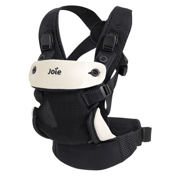 joie 3in1 Marsupio per neonati Savvy Lite Air per neonati da 3,5 kg a 14 kg con 3 posizioni di trasporto e tessuto a rete - Jet