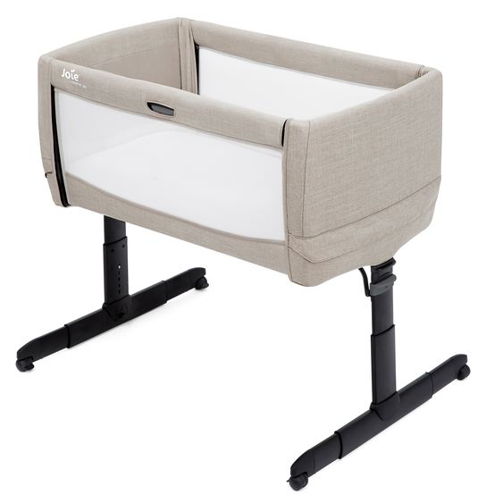 joie 3in1 co-sleeper, travel cot and bassinet Roomie Go usable from birth -9 kg incl. mattress, carrycot & harness system - Clay