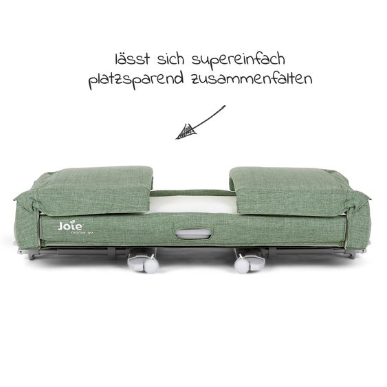 joie 3in1 co-sleeper, travel cot and bassinet Roomie Go usable from birth -9 kg incl. mattress, carrycot & harness system - Laurel