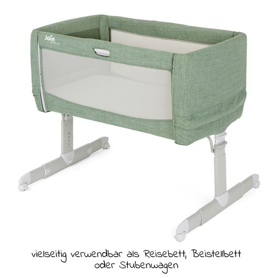 joie 3in1 co-sleeper, travel cot and bassinet Roomie Go usable from birth -9 kg incl. mattress, carrycot & harness system - Laurel