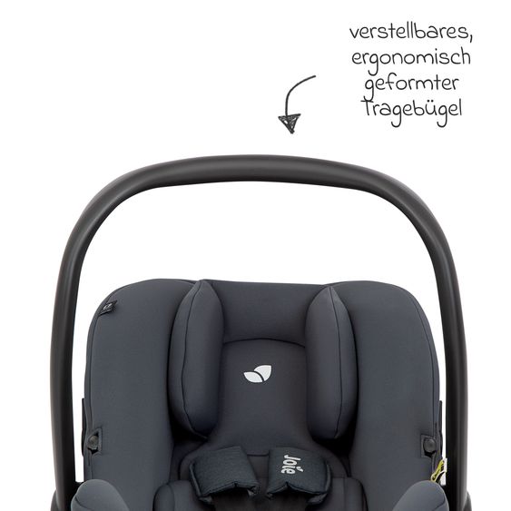 joie 3in1 Kombi-Kinderwagen-Set Chrome DLX bis 22 kg belastbar mit umsetzbarer Sitzeinheit, Teleskopschieber, Babywanne, Babyschale i-Snug 2, Adapter, Kniedecke & Regenschutz - Moonlight