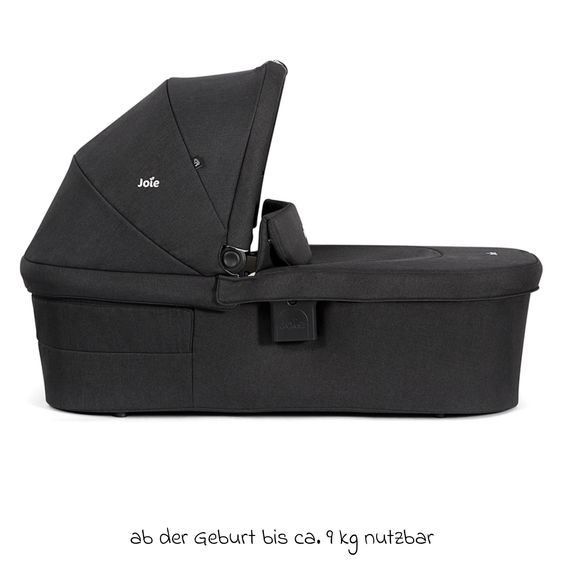 joie 3in1 Kombi-Kinderwagen-Set Versatrax bis 22 kg belastbar mit Babywanne Ramble XL, Babyschale i-Gemm 3, Adapter & Zubehörpaket - Shale