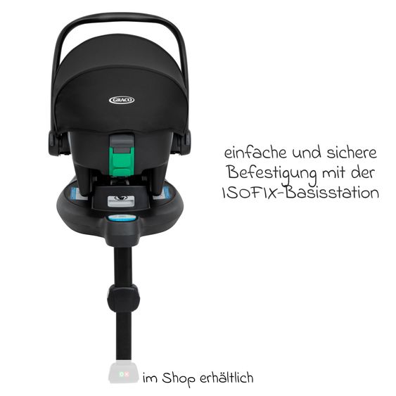 joie Set De Poussette Combinée 3in1 Versatrax Jusqu’à 22 Kg Chargeable avec Nacelle Ramble XL, Siège Auto Bébé SnugLite, Adaptateur & Pack D’Accessoires - Raven