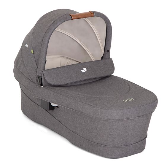 joie 3in1 Kombi-Kinderwagen-Set Versatrax bis 22 kg belastbar - umsetzbare Sitzeinheit, Babywanne Ramble XL, Babyschale i-Snug 2 & Adapter - Cycle Collection - Shell Gray