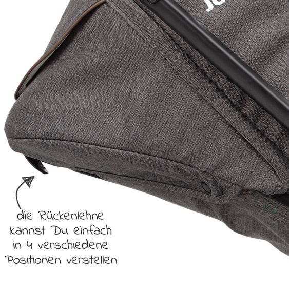 joie 3in1 Kombi-Kinderwagen-Set Versatrax bis 22 kg belastbar - umsetzbare Sitzeinheit, Babywanne Ramble XL, Babyschale i-Snug 2 & Adapter - Cycle Collection - Shell Gray