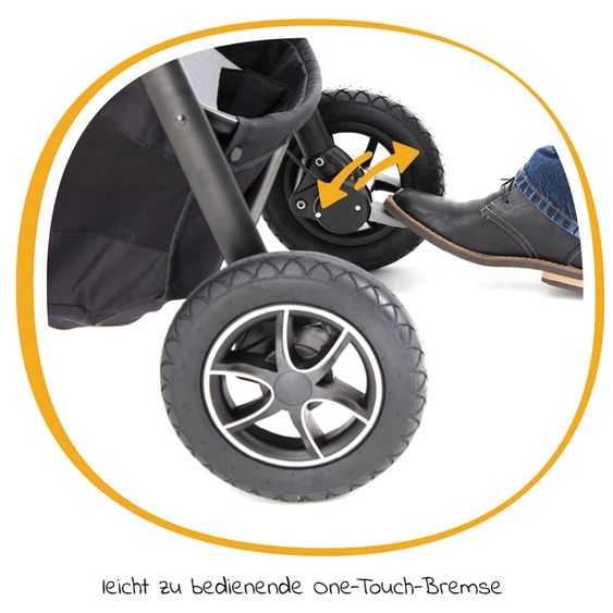 joie 3in1 Kombi-Kinderwagen-Set Versatrax bis 22 kg belastbar - umsetzbare Sitzeinheit, Babywanne Ramble XL, Babyschale i-Snug 2 & Adapter - Cycle Collection - Shell Gray