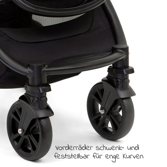 joie 3in1 Kombi-Kinderwagen-Set Versatrax E mit Babyschale, Babywanne, Getränkehalter, Adapter & Regenschutz - Gray Flannel
