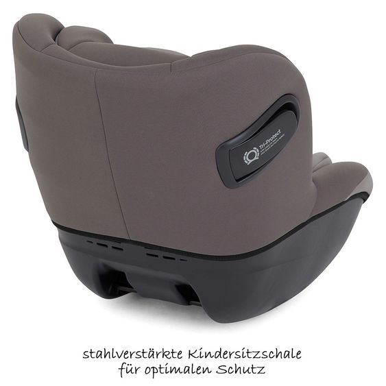joie 3in1 Reboarder-Set i-Venture Dark Pewter & i-Snug Gray Flannel & Isofix-Basis Advance & Sommerbezug & Polsterschutz