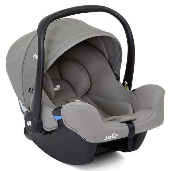 joie 3in1 Reboarder-Set i-Venture Dark Pewter & i-Snug Gray Flannel & Isofix-Basis Advance & Sommerbezug & Polsterschutz