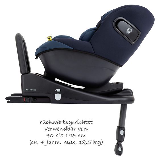 joie 3in1 Reboarder-Set i-Venture Deep Sea & i-Snug Lagoon & Isofix-Basis Advance & Sommerbezug & Polsterschutz