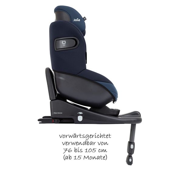 joie 3in1 Reboarder-Set i-Venture Deep Sea & i-Snug Lagoon & Isofix-Basis Advance & Sommerbezug & Polsterschutz