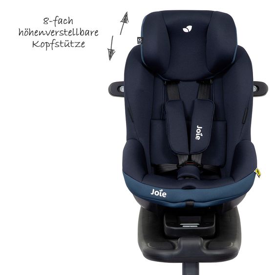joie 3in1 Reboarder-Set i-Venture Deep Sea & i-Snug Lagoon & Isofix-Basis Advance & Sommerbezug & Polsterschutz