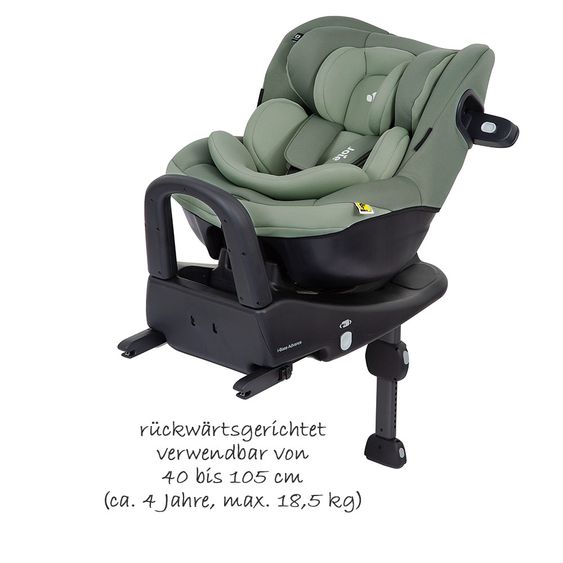 joie 3in1 Reboarder-Set i-Venture Laurel & i-Snug Laurel & Isofix-Basis Advance & Sommerbezug & Polsterschutz