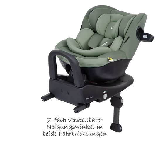 joie 3in1 Reboarder-Set i-Venture Laurel & i-Snug Laurel & Isofix-Basis Advance & Sommerbezug & Polsterschutz