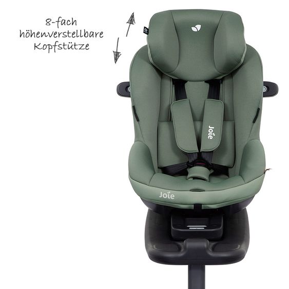 joie 3in1 Reboarder-Set i-Venture Laurel & i-Snug Laurel & Isofix-Basis Advance & Sommerbezug & Polsterschutz