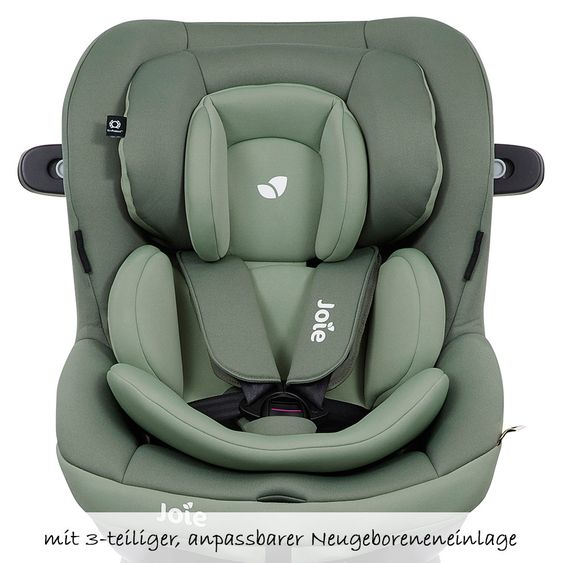 joie 3in1 Reboarder-Set i-Venture Laurel & i-Snug Laurel & Isofix-Basis Advance & Sommerbezug & Polsterschutz