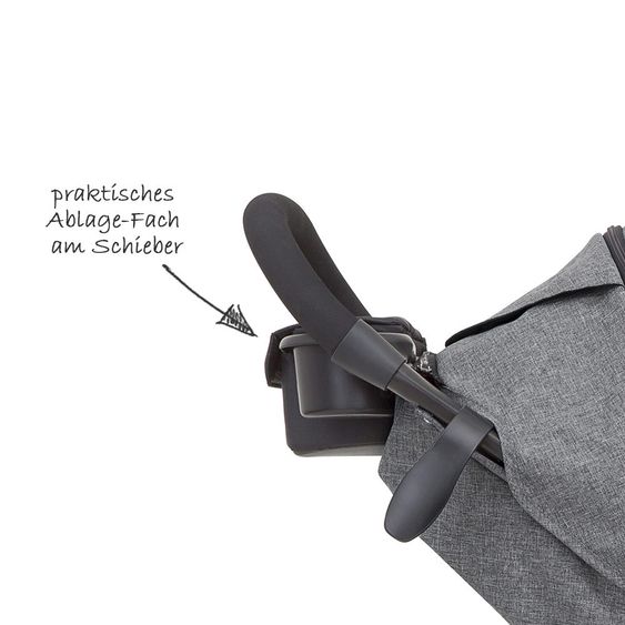 joie 4 in 1 Kinderwagen-Set Litetrax 4 Air & Babywanne & Babyschale & Isofix i-Base & Regenschutz & Adapter - Chromium