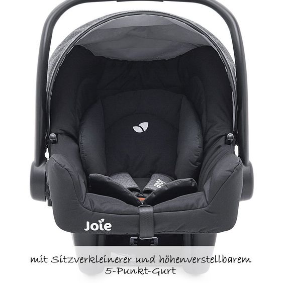 joie 4 in 1 Kinderwagen-Set Litetrax 4 & Babywanne & Babyschale & Isofix i-Base & Regenschutz & Adapter - Chromium