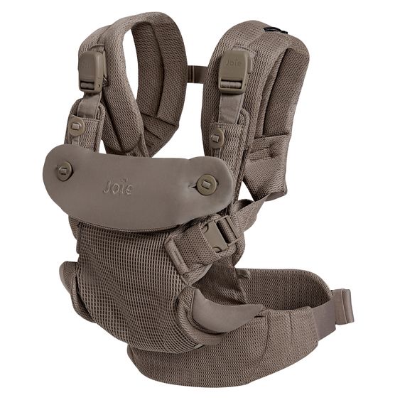 joie Marsupio 4in1 Savvy Air per neonati da 3,5 kg a 16 kg utilizzabile con 4 posizioni di trasporto e tessuto mesh - Bisque