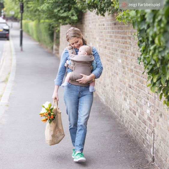 joie Marsupio 4in1 Savvy Air per neonati da 3,5 kg a 16 kg utilizzabile con 4 posizioni di trasporto e tessuto mesh - Bisque