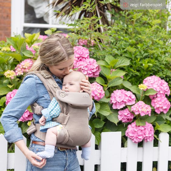 joie Marsupio 4in1 Savvy Air per neonati da 3,5 kg a 16 kg utilizzabile con 4 posizioni di trasporto e tessuto mesh - Coal