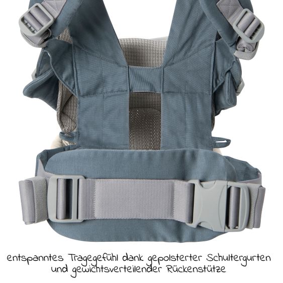 joie 4in1 Babytrage Savvy für Neugeborene ab 3,5 kg bis 16 kg einsetzbar mit 4 Tragepositionen inkl. Zubehör - Marina