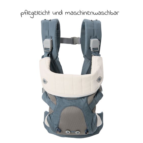 joie 4in1 Babytrage Savvy für Neugeborene ab 3,5 kg bis 16 kg einsetzbar mit 4 Tragepositionen inkl. Zubehör - Marina