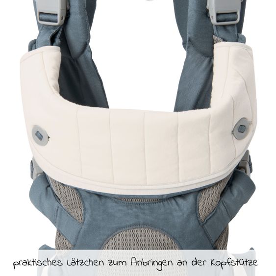 joie 4in1 Babytrage Savvy für Neugeborene ab 3,5 kg bis 16 kg einsetzbar mit 4 Tragepositionen inkl. Zubehör - Marina