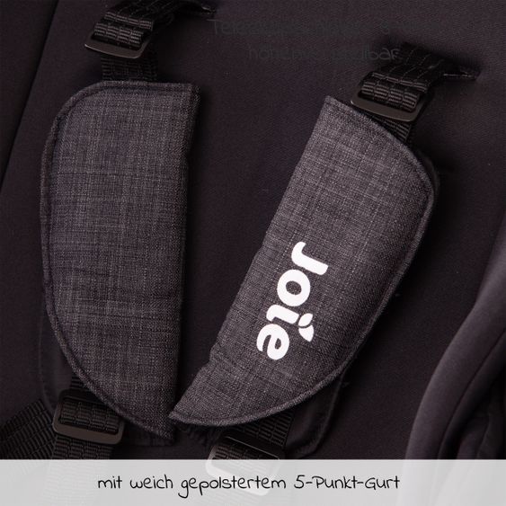 joie 4in1 Kombi-Kinderwagen-Set Chrome DLX mit Adapter, Babyschale, Babywanne, Isofix-Basis & XXL-Zubehörpaket - Pavement