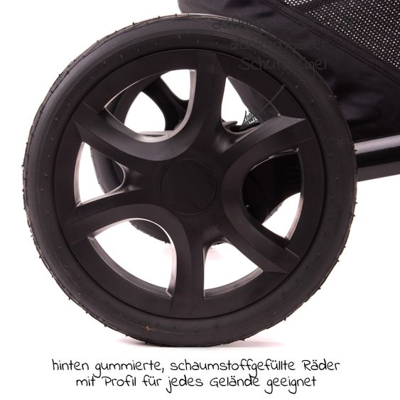 joie 4in1 Kombi-Kinderwagen-Set Chrome DLX mit Adapter, Babyschale, Babywanne, Isofix-Basis & XXL-Zubehörpaket - Pavement
