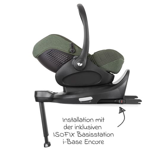 Joie Signature 4in1 Kombi-Kinderwagen-Set Finiti bis 22 kg belastbar mit Liegeposition, Kinderwagenkette, Greifling, Spieluhr - Teleskopschieber, Sportsitz, Babywanne Ramble XL, Babyschale, Adapter & Zubehörpaket - Signature - Pine