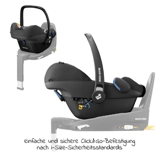 joie 4in1 Kombi-Kinderwagen-Set Litetrax bis 22 kg belastbar mit Luftreifen, Babywanne Ramble, Babyschale Pebble Pro, Isofix-Basis, Activity-Trapez, Schmusetuch, Greifling, Adapter & Zubehörpaket - Shale