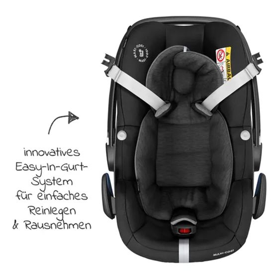 joie 4in1 Kombi-Kinderwagen-Set Litetrax Pro bis 22 kg belastbar mit Babywanne Ramble, Babyschale Pebble Pro, Isofix-Basis, Activity-Trapez, Schmusetuch, Greifling, Adapter & Zubehörpaket - Shale