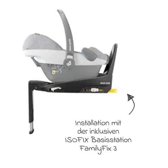 joie 4in1 Kombi-Kinderwagen-Set Litetrax Pro bis 22 kg belastbar mit Babywanne Ramble, Babyschale Pebble Pro, Isofix-Basis, Activity-Trapez, Schmusetuch, Greifling, Adapter & Zubehörpaket - Shale