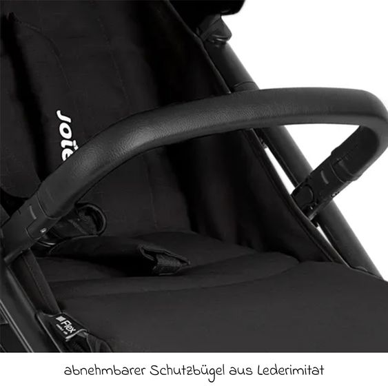 joie 4in1 Kombi-Kinderwagen-Set Litetrax Pro bis 22 kg belastbar mit Babywanne Ramble, Babyschale Pebble Pro, Isofix-Basis, Activity-Trapez, Schmusetuch, Greifling, Adapter & Zubehörpaket - Shale