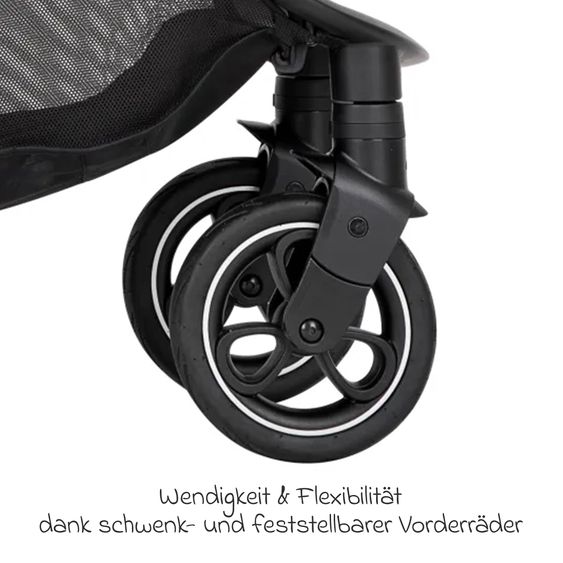 joie 4in1 Kombi-Kinderwagen-Set Litetrax Pro bis 22 kg belastbar mit Babywanne Ramble, Babyschale Pebble Pro, Isofix-Basis, Activity-Trapez, Schmusetuch, Greifling, Adapter & Zubehörpaket - Shale