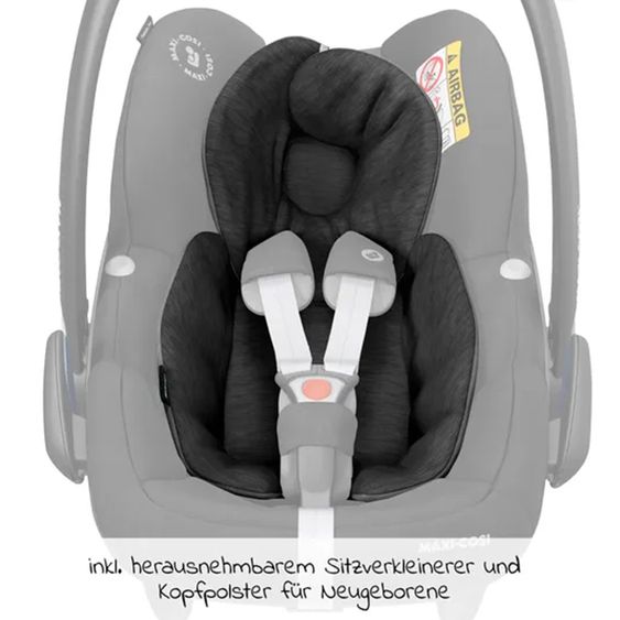 joie 4in1 Kombi-Kinderwagen-Set Litetrax Pro bis 22 kg belastbar mit Babywanne Ramble, Babyschale Pebble Pro, Isofix-Basis, Activity-Trapez, Schmusetuch, Greifling, Adapter & Zubehörpaket - Shale