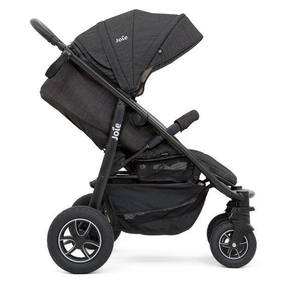 joie 4in1 Kombi-Kinderwagen-Set Mytrax Flex mit Babyschale, Babywanne, Isofix-Basis, Adapter & XXL Zubehörpaket - Pavement