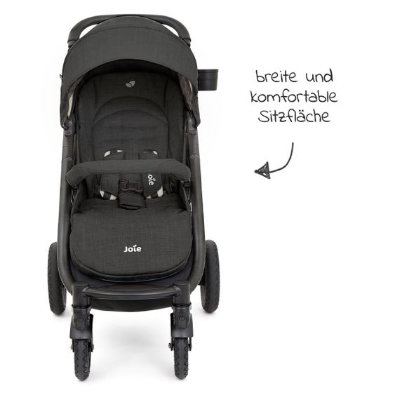 joie 4in1 Kombi-Kinderwagen-Set Mytrax Flex mit Babyschale, Babywanne, Isofix-Basis, Adapter & XXL Zubehörpaket - Pavement