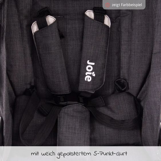 joie 4in1 Kombi-Kinderwagen-Set Mytrax mit Adapter, Babyschale, Babywanne, Isofix-Basis & XXL Zubehörpaket - Gray Flannel