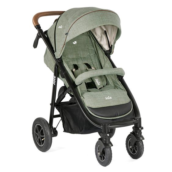 joie 4in1 Kombi-Kinderwagen-Set Mytrax mit Adapter, Babyschale, Babywanne, Isofix-Basis & XXL Zubehörpaket - Laurel