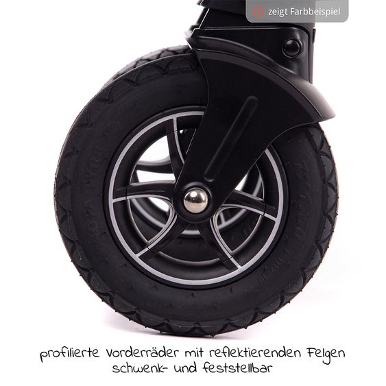 joie 4in1 Kombi-Kinderwagen-Set Mytrax mit Adapter, Babyschale, Babywanne, Isofix-Basis & XXL Zubehörpaket - Laurel